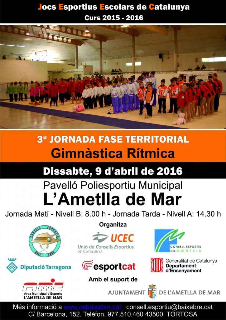 CARTELL INTERCOMARCAL RITMICA 2015-16
