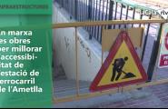 En marxa les obres per millorar l'accessibilitat de l'estació de ferrocarril de l'Ametlla