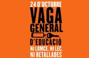 Seguiment desigual a La Cala de la vaga contra la LOMCE i les retallades