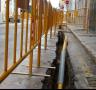 Aturada dels treballs en les obres per a la implantació de la xarxa de gas natural al municipi - 31/01/2014