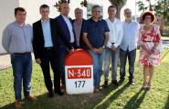Els alcaldes d'Esquerra afectats per l'N-340 apel·len al subdelegat del govern espanyol per accelerar que Foment ofereixi una solució