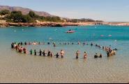 L'Ametlla de Mar va intentar batre el rècord de més gent fent snorkel alhora