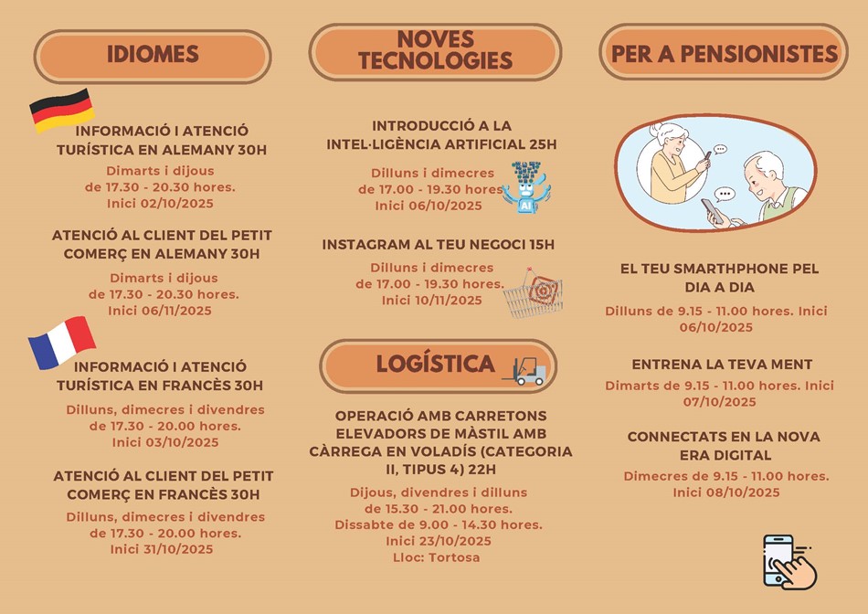 Cursos Tardor 2025
