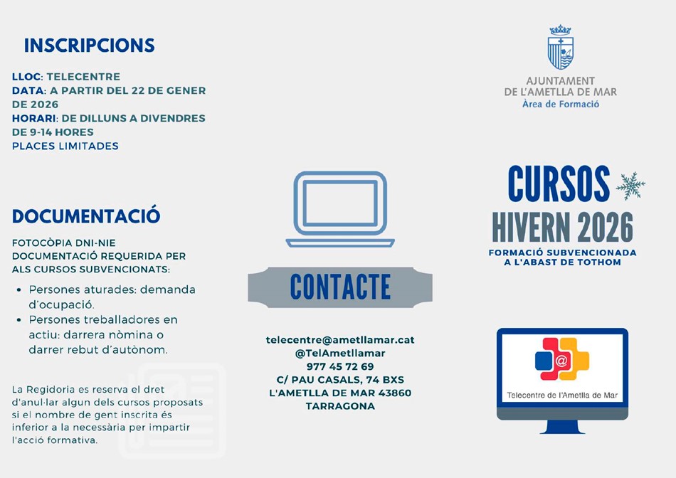 Cursos Hivern 2026
