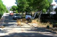 Obres de canalització d'aigües pluvials a Tres Cales