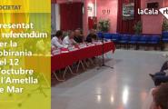 Presentat el referèndum per la sobirania del 12 d'octubre a l'Ametlla de Mar