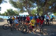 25 ciclistes prenen part de la pedada contra el canvi climàtic organitzada per l'Àrea Municipal d'Esports i la Cala Bikers