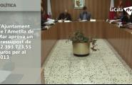 L'Ajuntament de l'Ametlla de Mar aprova un pressupost de 22.393.723,55 euros per al 2013