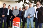 Els alcaldes afectats per l'N-340, enutjats per la reaparició dels cons per regular el trànsit