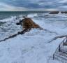 El fort temporal de llevant del cap de setmana deixa rastre a la costa de l'Ametlla de Mar - 23/01/2017